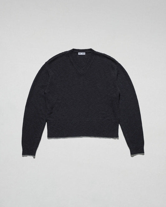 V-Neck Border Sweater