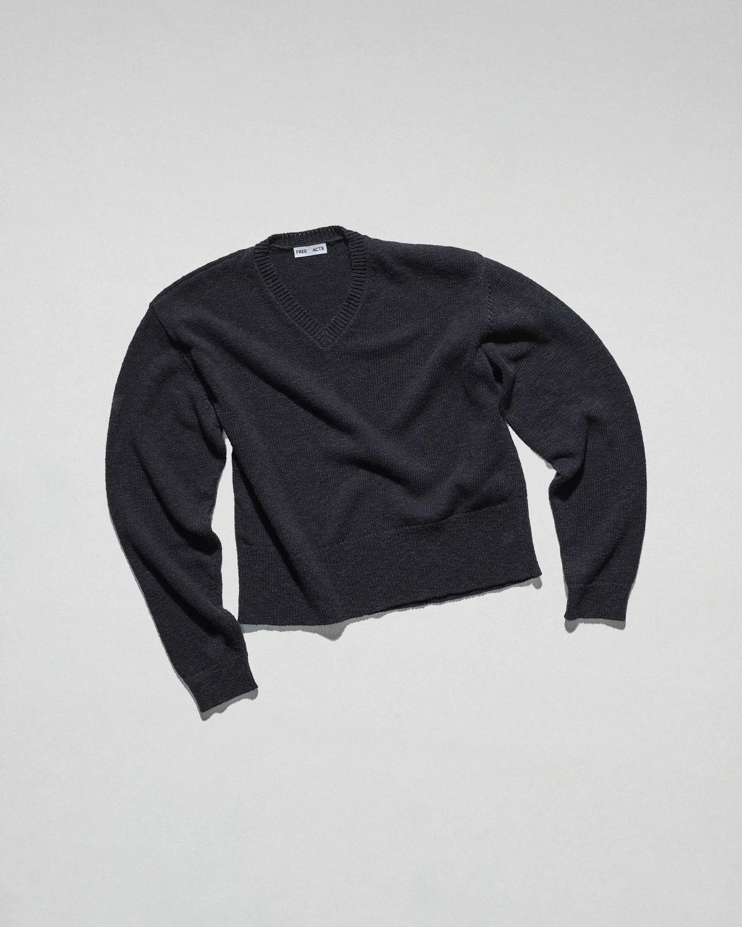 V-Neck Border Sweater