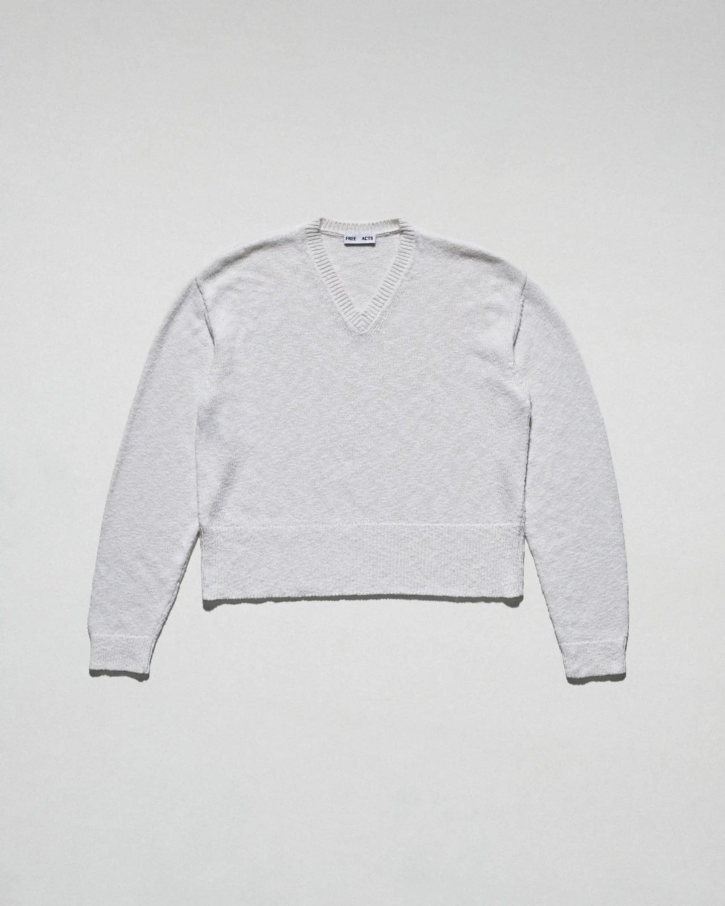 V-Neck Border Sweater