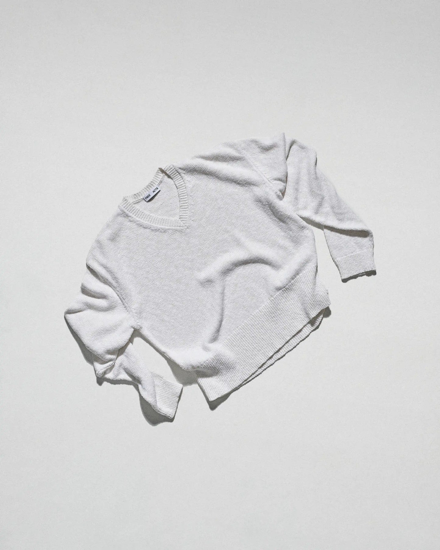 V-Neck Border Sweater